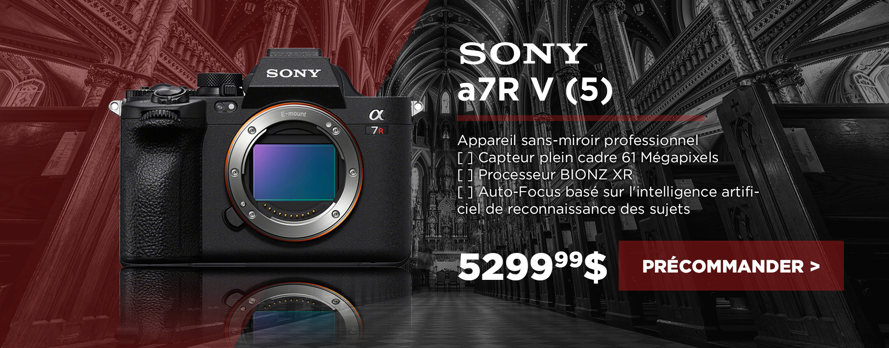 Sony a7r V preorder