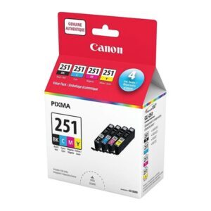 Canon Cartouche économique CLI-251 (Noir Photo + couleurs)