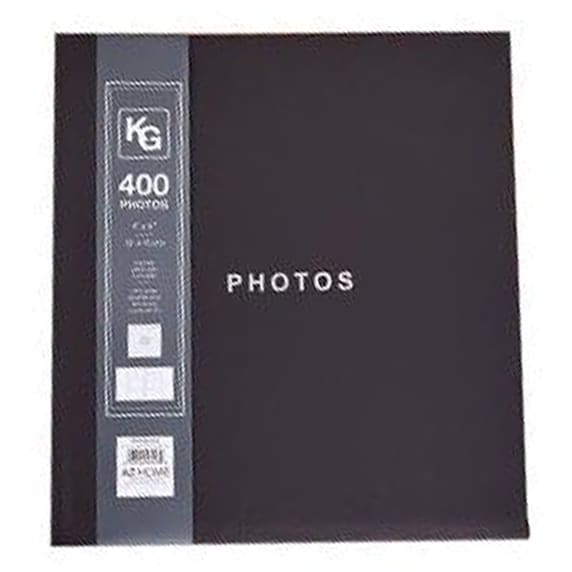 400 photo album 4×6 black (black page)