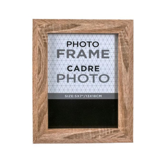 5×7 natural wood frame