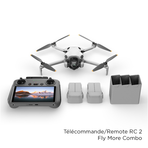 Mini 4 Pro Fly More Combo with RC2 Remote
