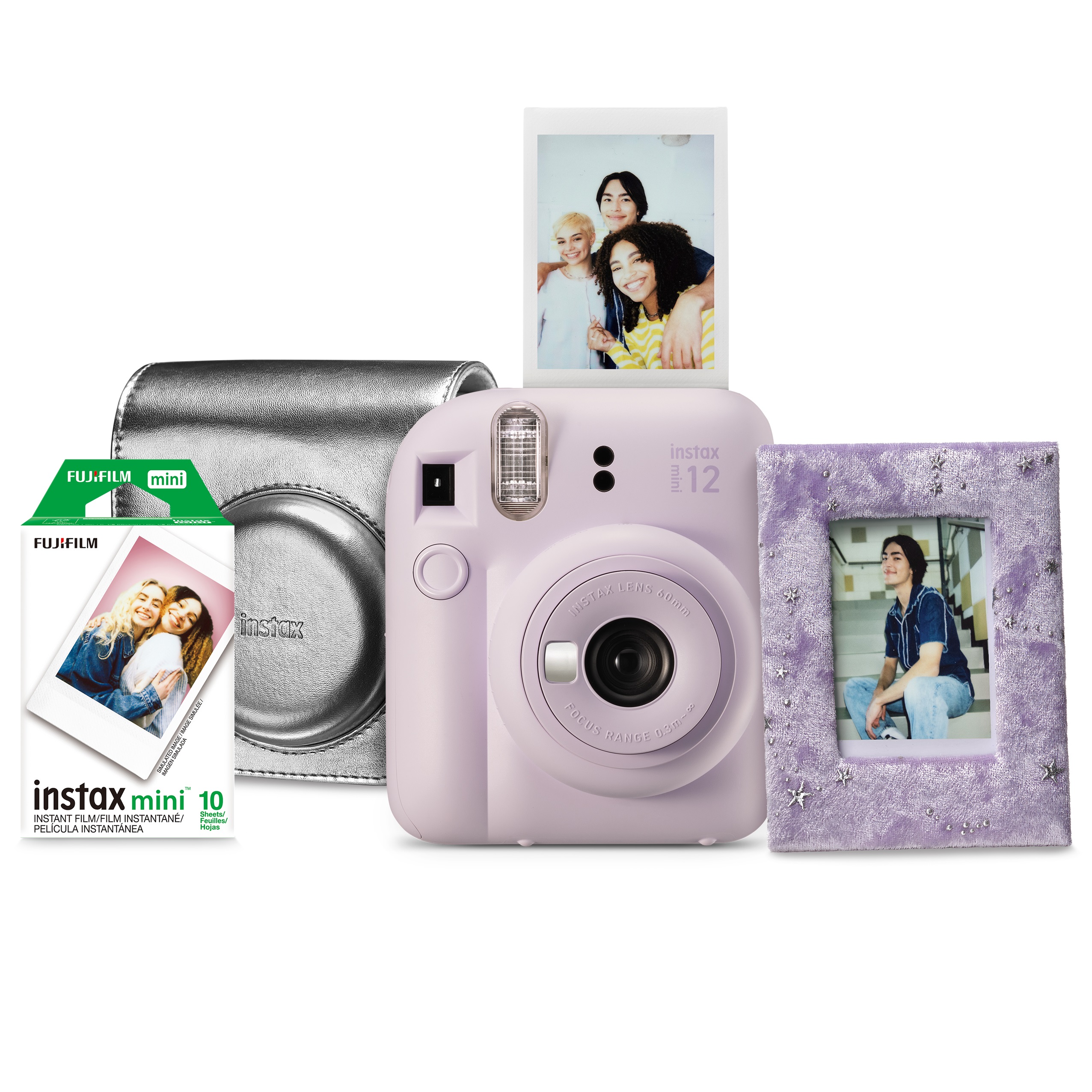 Ensemble Cadeau Instax Mini 12 (Violet Lilas)